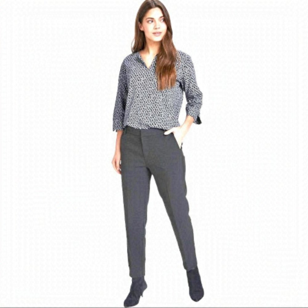 NEW Part Two Urban Pants in Slate Grey Stretch Cotton Tapered Leg US 8/UK 12